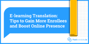 E-learning Translation Service